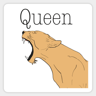 Queen lioness Sticker